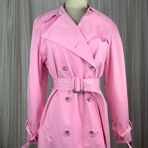 Pink Trench Coat
